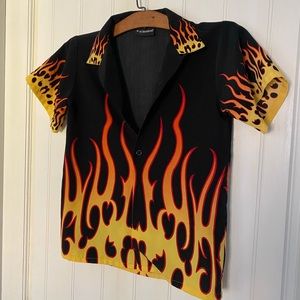 Vintage Late-1990s No Boundaries Guy Fieri Button Up